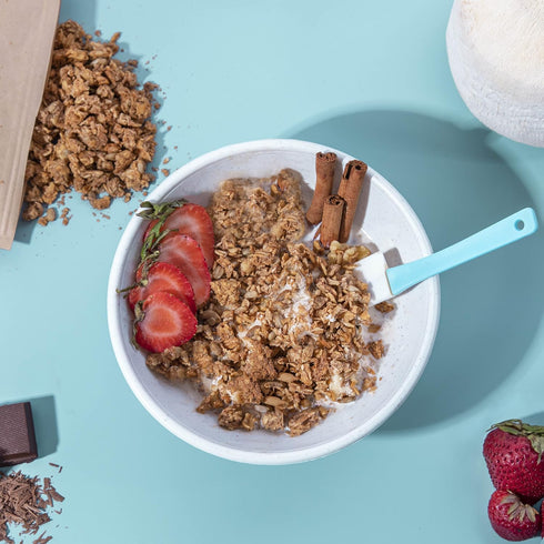 12 Pack Brooklyn's Own Organic Granola Maple Cinnamon Breakfast Cereal - Gluten-Free Healthy Snacks - Ounce Resealable