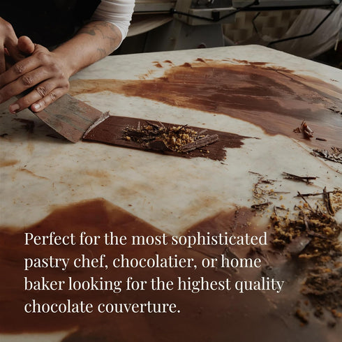 54.5%, 2 2 Cambie Dark Chocolate Couverture Pounds of Dark Chocolate Chips, European Style Couverture for Chocolatiers