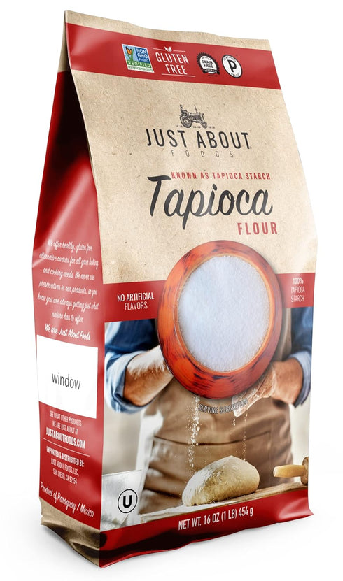 Just About Foods Tapioca Flour 1 lb No Artificial Flavors Gluten free,