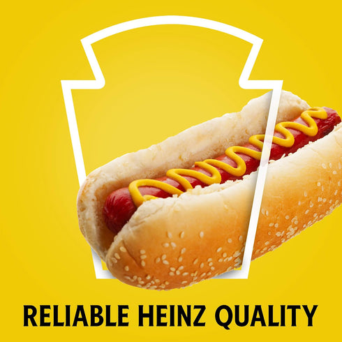 100% (12 Pack, 14 oz Heinz Natural Yellow Mustard ct Bottles)