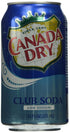 6pk, 12 oz Canada Dry Club Soda, Low Sodium