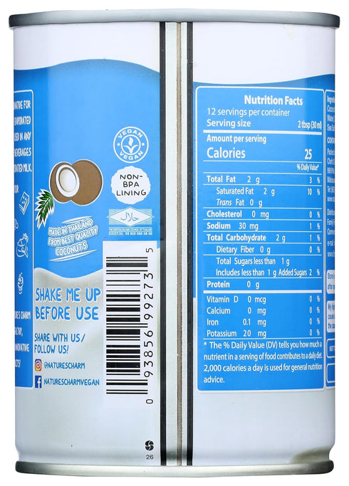Nature's Charm 12.2 oz Natcharm Coconut Milk Evaporated
