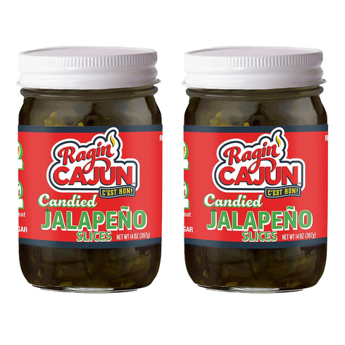 Candied Jalapeo Slices 12 fl oz Ragin' Cajun Foods - Sweet and