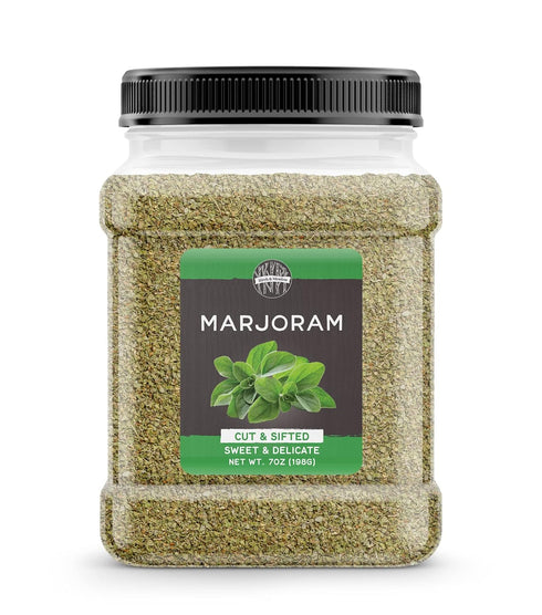 Birch & Meadow 7 oz Marjoram Cut & Sifted, Warm Aromatic Spice Herb