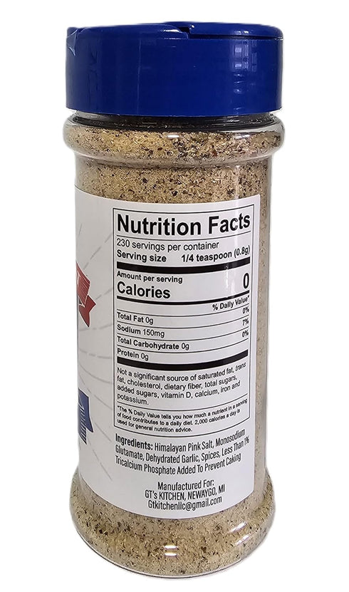 GT's Kitchen 6.5 oz GTs Kitchen All-Purpose Seasoning Blend Savory Meat & Vegetable Spice Great for Chicken, Beef