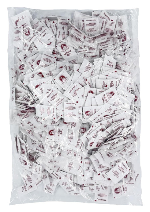 Chef's Quality Packets Packets (3000 Packets) Individual Salt - Portable Salt - OU-Kosher Salt