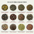 Pureleafia Set 12 15g 5g 2L Herbal Fruit Tea Gift - Artisan Flavors, Loose Leaf Pouches, Hot & Cold Brew, Sugar-Free