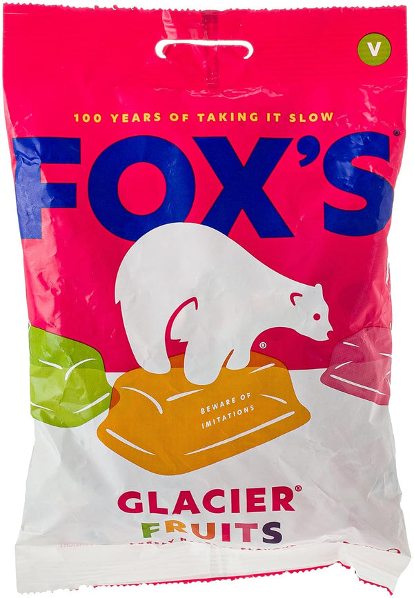 Fox's Glacier Fruit Assorted Flavor Boiled Sweets with no Artificial Colors, 1 x