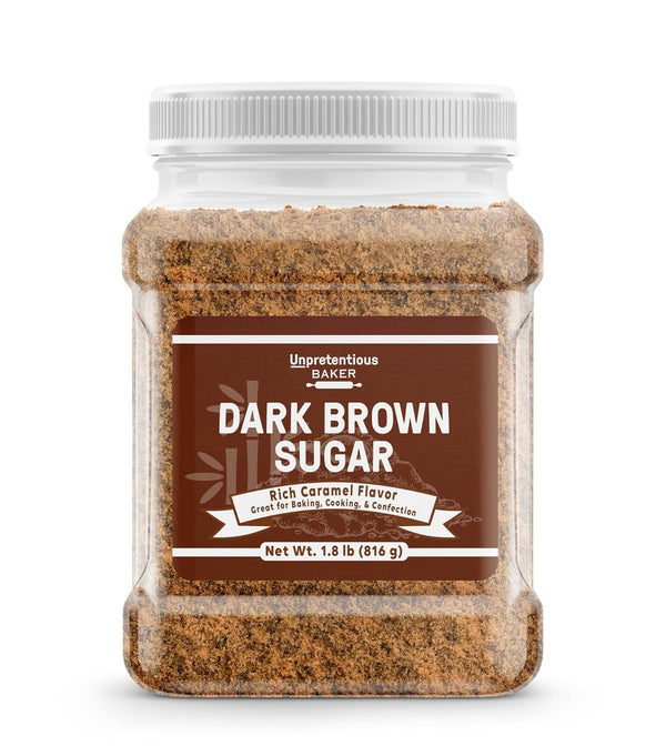 Unpretentious Dark Brown Sugar, Great for Baking, Rich Caramel Flavor, Sweetener (1.8