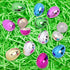 24 Bulk Metallic Plastic Easter Eggs, Empty Fillable Multicolor Egg Assortment, Basket Stuffer Essentials, Total