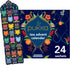 Pukka 2025 Advent Calendar Organic Tea Sampler, Selection of 24 Delightful Black