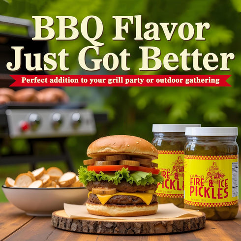 Fat Mama's Tamales 2 Pack 32 oz Fat Mama's Fire & Ice Pickles