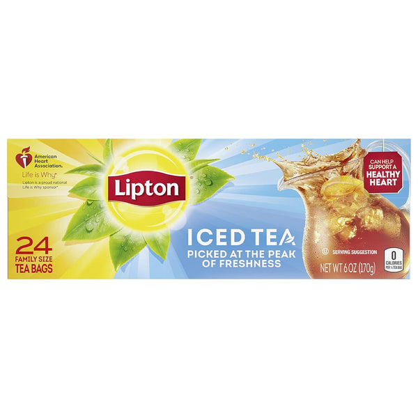 Lipton Iced Tea Family Size Tea Bags - 24 Count