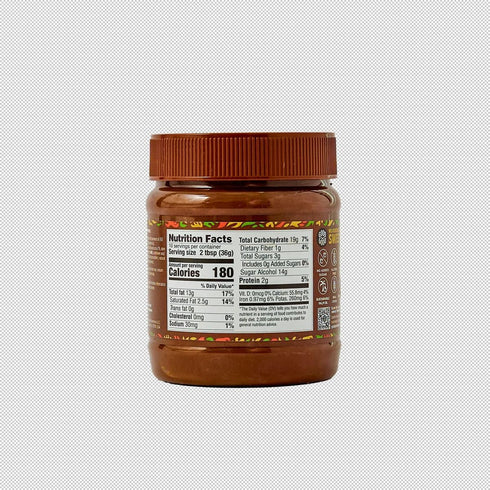 12oz 350g (Pack 1) GOOD GOOD No Added Sugar Belgian Choco Hazel Spread - Chocolate Spread with Natural Sweeteners