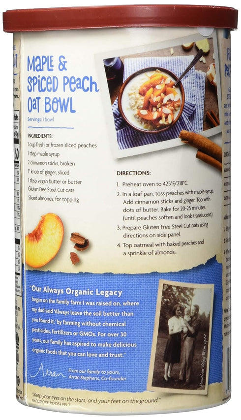30 OZ (Pack 2) NATURES PATH OATS GF STEEL CUT ORG