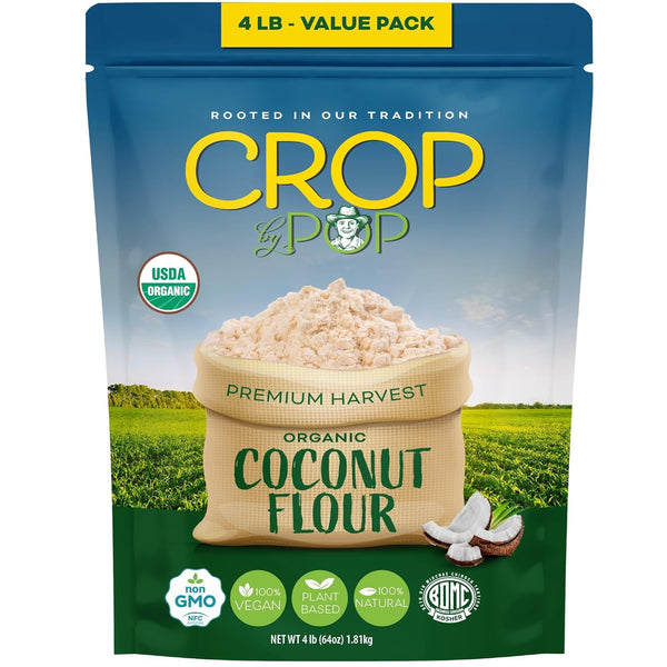 CROP BY POP - Organic Coconut Flour (64 Oz - 4 LB)