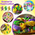 24PCS 1.2inch Counting MEMOVAN Mardi Gras King Cake Babies Purple Green Gold Tiny Plastic Babies Mini Baby Figurines