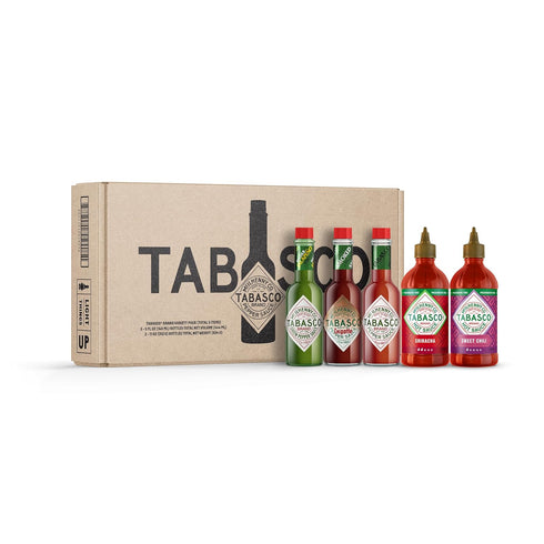 TABASCO Brand Hot Sauce Variety Pack, Gift Set Includes Five Tabasco Hot