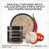Pack 3-Flavor 4 oz Spicy Sea Salt Gift Spicy Cooking Salts Bundle, Jar Each Habanero, Jalapeno, & Cajun Finishing Salt