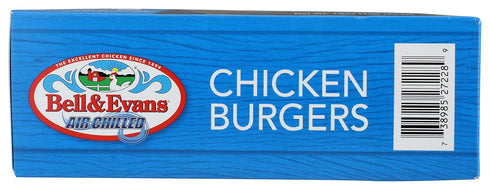 Bell & Evans Frozen 16 oz , Chicken Burger Patties (Raised without Antibiotics)