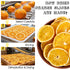 250G/8.82OZ (50 65 Dried Orange Slices, to slices) Dehydrated Orange Slices, NO Additives Dry Orang-e Slice-s