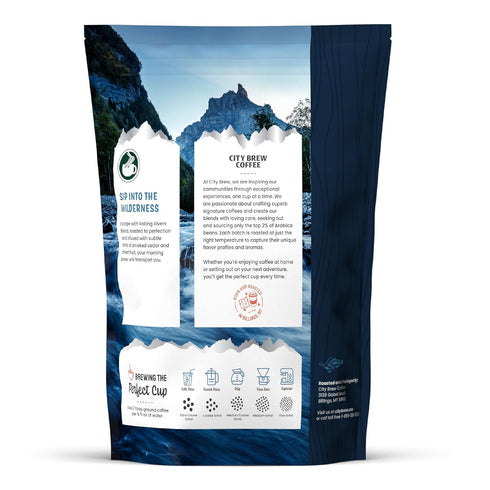 2Lb City Brew Rolling Rivers - Dark Roast Whole Bean Coffee