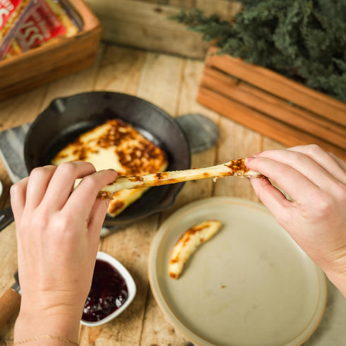 4 Pack Cheese Bros. Golden Baked Bliss Cheese | Made in Wisconsin | Heat & Eat | Fresh & Crispy |
