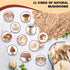Egcina 7.05oz 11 100% Dried Mixed Mushroom Powder - Variety Chef's Blend for Coffee, Cooking, Ramen, Sauces & Soup
