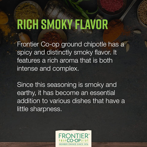 2.15 (Pack 1) Frontier Co-op Ground Chipotle Pepper, Chipotle Powder Seasoning | Ounce