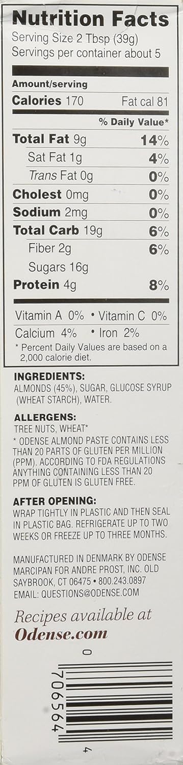 Odense 7 Almond Paste, Ounce Tube