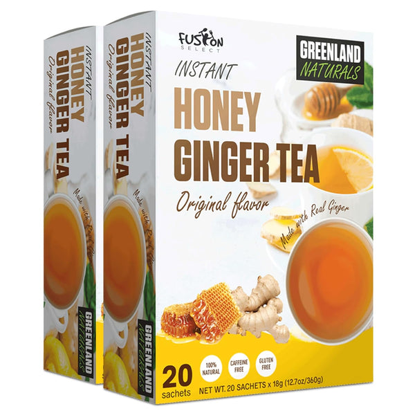 Fusion Select 40 Sachets Original Ginger Honey Crystals Packets - Crystallized Ginger
