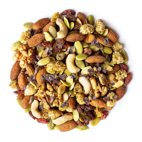 1 Mulberries, Food to Live - Organic Raw Munchies Snack Mix, Pound - Raw and Non-GMO Snack Mix Contains Cacao Nibs