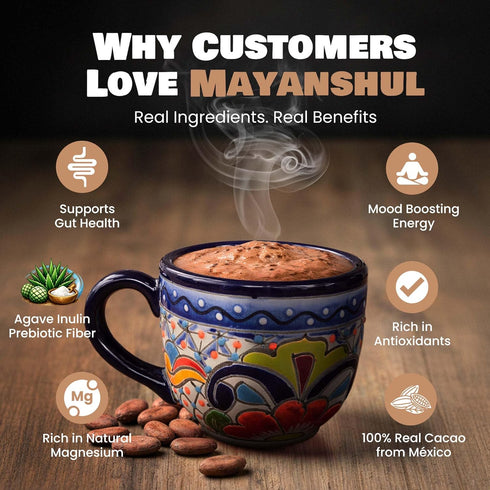 15 Mexican Drinking Chocolate Authentic Mexican Hot Chocolate, Real Cacao, Cane Sugar Free, Blood Sugar Friendly