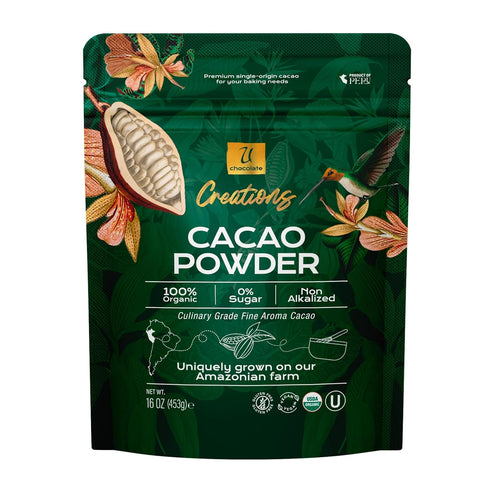 U Chocolate Organic Cacao Powder - Natural - Fresh From our Farm