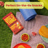 (96 (6 Packs) Crunchy Snack Bundle Disc-O Thins Cheese Pizza Wheat Crackers Pcs) + Maniarr's Sea Salt Roasted Chickpeas