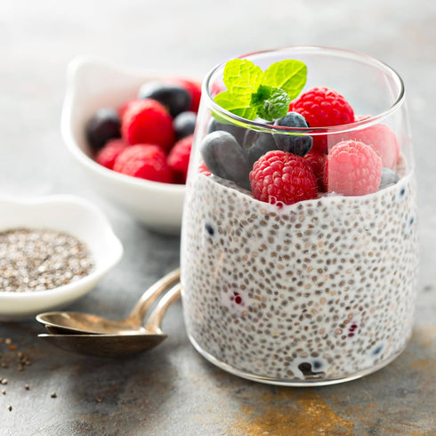 8.8 oz, Elan Organic Chia Seeds, Natural Raw Black Chia Seeds, Plant-Based, Non-GMO, Vegan, Gluten-Free, Kosher, Gels