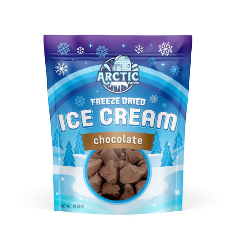 Pack 8 Arctic Farms Freeze Dried Ice Cream that Does Not Melt (Variety of Flavors)