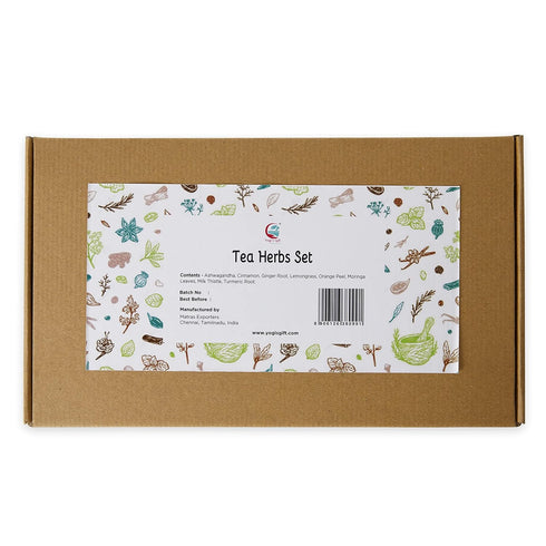 Set 8 450 Loose Leaf Herbal Tea Premium Herbs - Up to Cups - Ginger, Turmeric, Lemongrass, Moringa, Cinnamon, Orange