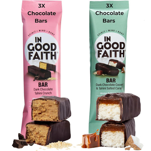 In Good Faith Dark Chocolate Bars, Healthy, Gluten Free, Vegan, Dairy Free
