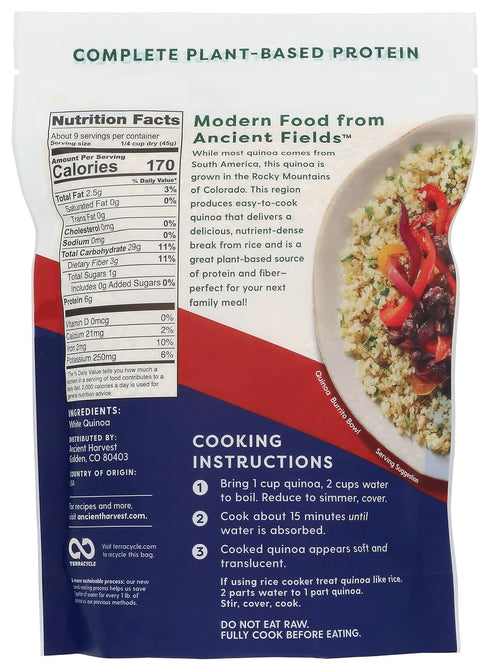 14.4 OZ ANCIENT HARVEST Traditional White Quinoa