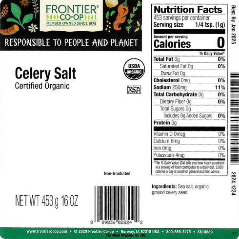 1lb Frontier Co-op Organic Celery Salt
