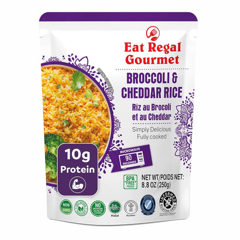 Eat Regal Broccoli & Cheddar Rice, Creamy & Cheesy, Always Fluffy, No