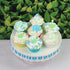 48 Count Royal Icing Decorations, Baby Boy, Gender Reveal Party, Baby Shower Edible Kosher Decorations for Cakes