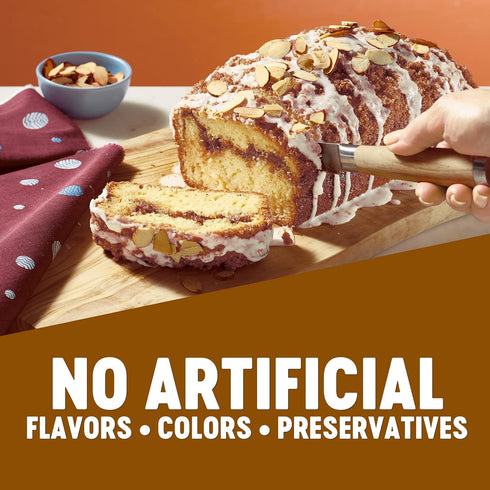 19.5 Oz (Pack 12) Krusteaz Cinnamon Swirl Quick Bread Mix, Baking Mix With Cinnamon Topping, Box