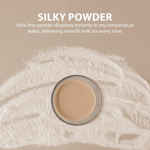 (3-in-1), 2.2 lbs (1kg) Soeos Milk Tea Flavored Powder Instant Bubble Tea Mix with Creamer & Sugar, Easy to Prepare