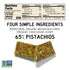 40 4 (40g Pack 12) South Snacks Crunchy Pistachio Bar, Just Ingredients, Touch of Honey Bar