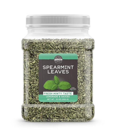 Birch & Meadow 10 oz of Spearmint Leaves, Fresh Minty Taste, Pesto