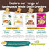 4 Packs, 20 Oz Appleways Cheddar Cheese Crackers, All-Natural Whole Grain Cheese Crisps, Healthy Crispy Cheese Snack