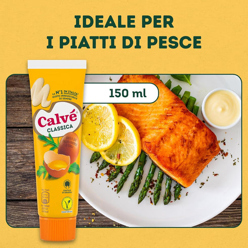 Calv 5.07fl.oz 150ml, Pack 4 Classica Italian Mayonnaise