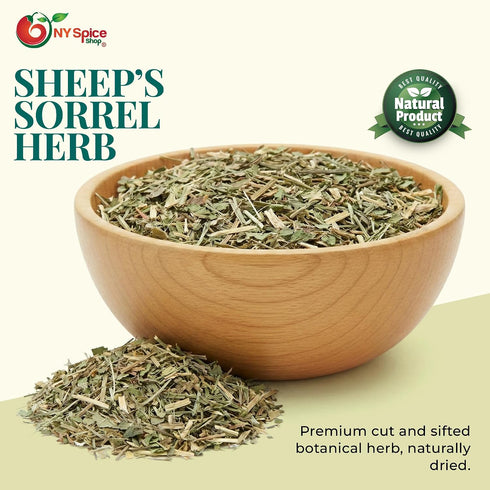 1 NY Spice Shop Sheep's Sorrel Herb Cut And Sifted - Pound Rumex Acetosella for Cooking and Culinary Use - Sheep's